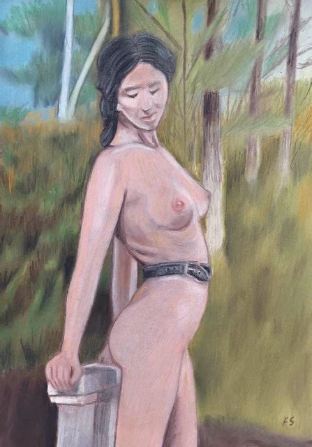 ORIGINAL PASTEL DRAWING Nude Naked Woman Female One Of A Kind Signed By Artist 47 25 PicClick UK