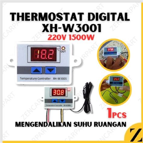 Jual Thermostat Digital AC 220V Termostat Alat Pengatur Suhu Panas