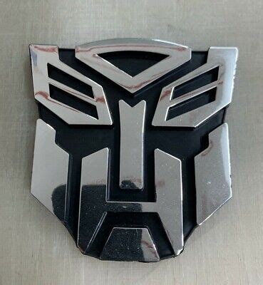 D Chrome Autobot Inch Transformers Emblem Badge Decal Car Stickers