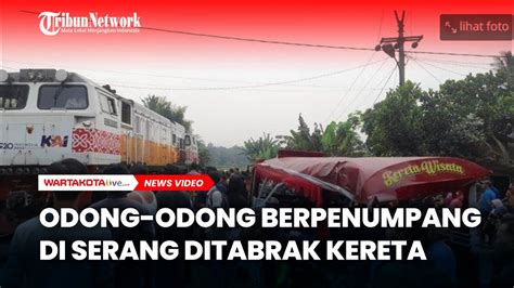 Odong Odong Berpenumpang Di Serang Ditabrak Kereta Orang Tutup Usia