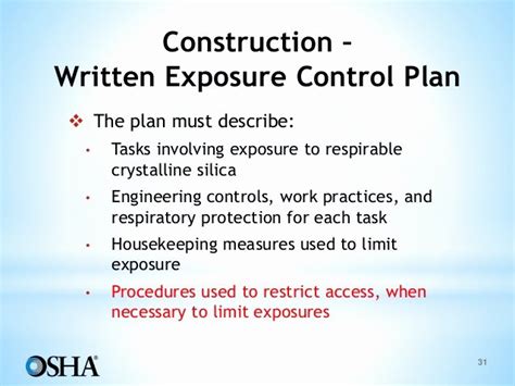 40 Silica Exposure Control Plan Template | Hamiltonplastering