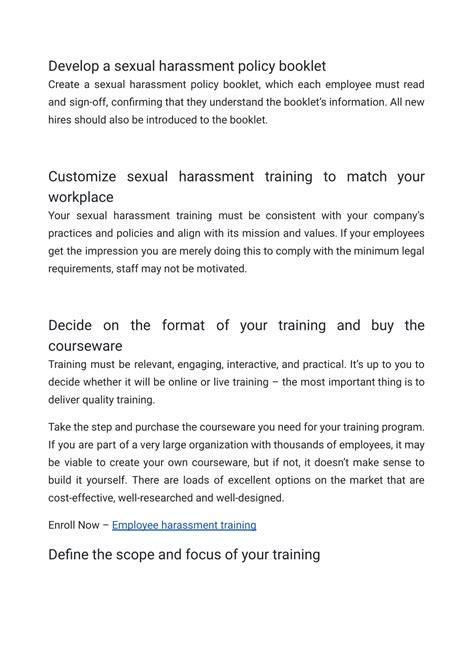 Ppt Tips For Developing An Effective Sexual Harassment Training