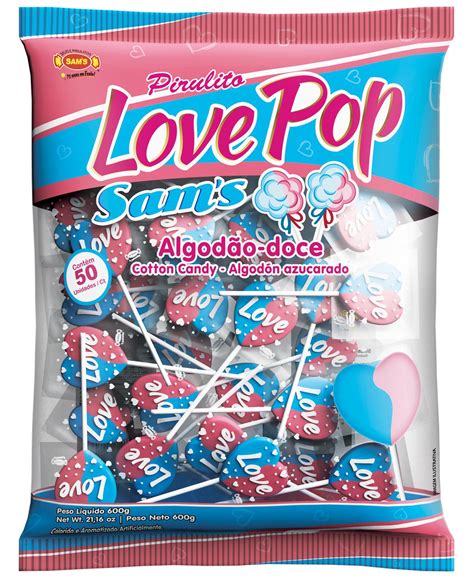 PIR 600G LOVE POP ALGODAO DOCE PC X 1 Doce Store Loja Online