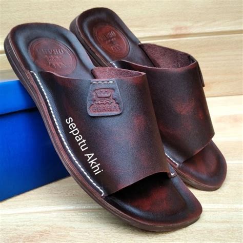 Jual Sandal Kulit Asli Pria Sandal Kulit Asli Pria Bo Garansi