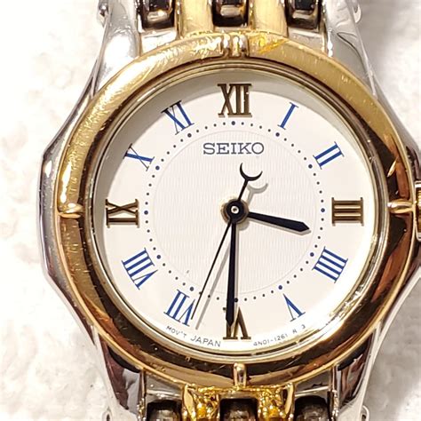 Seiko Womens Silver And Gold Watch Depop