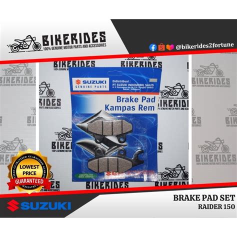 FRONT BRAKE PAD SET SGP RAIDER 150 CARB SUZUKI GENUINE 59100 25810