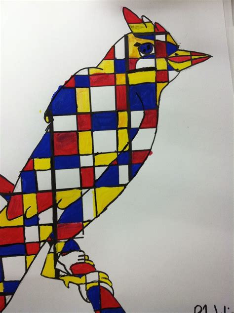 Mrs. Wille's Art Room: Mondrian inspired animal paintings