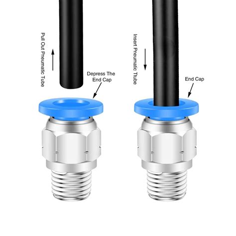 CEKER 1/4 NPT Push to Connect Fittings Air Fittings 6mm Tube Od Air ...