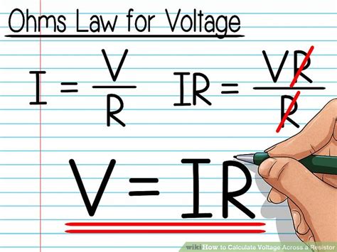 How To Calculate Voltage Across A Resistor With Pictures