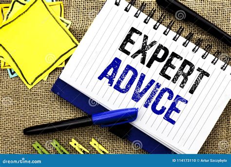 Conceptual Hand Writing Showing Expert Advice Business Photo