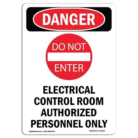 Signmission Safety Sign Osha Danger 7 Height Portrait Electrical Portrait D 57 V 1914 Os