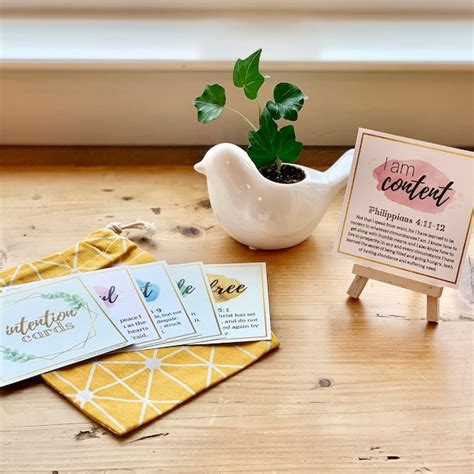 Intention Cards Etsy