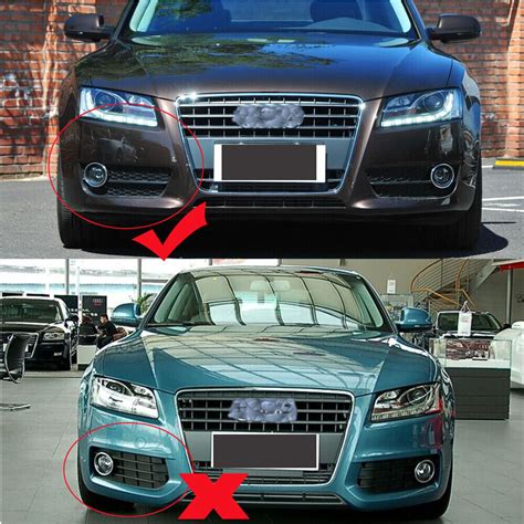 For Audi A Honeycomb Front Standard Bumper Fog Light Grill