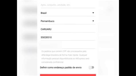 Como Colocar O Endere O De Entrega No Aplicativo Do Site Aliexpress