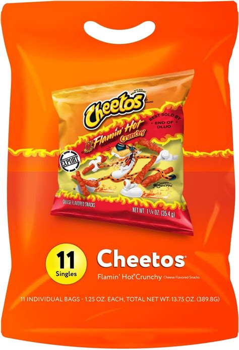 Cheetos Crunchy Flamin Hot Chips Multi Pack Pack Oz G Export Buy Online At