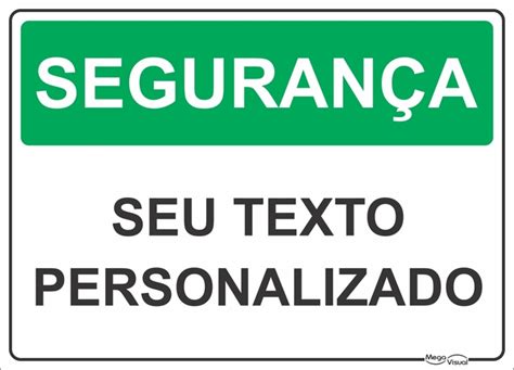 Como Se Escreve Segurança - Segurança com texto personalizado - S015