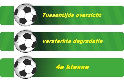 Vierde Klasse Zeven Regioclubs In Gevarenzone Door Versterkte