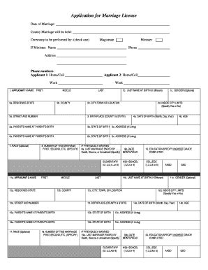 Fillable Online Co Union Nc County Marriage Will Be Held Co Union Nc