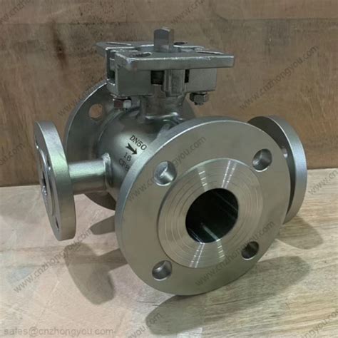 Four Way Fully Welded Ball Valve Dn Pn Astm A Cf Body Ss