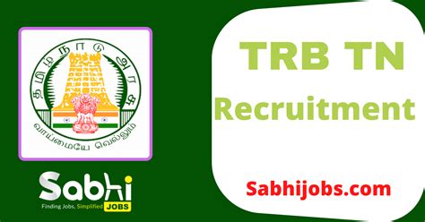 TRB TN Jobs Notification 2024 Apply Online For 4000 Assistant