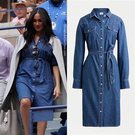 Jcrew Denim Shirtdress With Tie Belt Meghan Markle Dress Like A Duchess Denim Shirt Dress