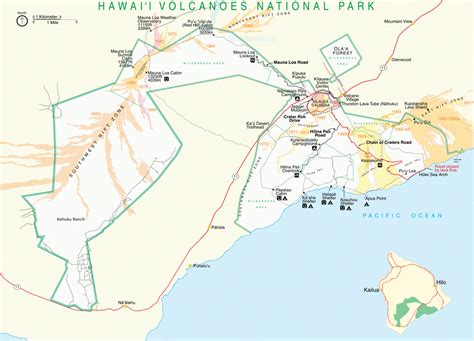 Oahu Volcanoes Map