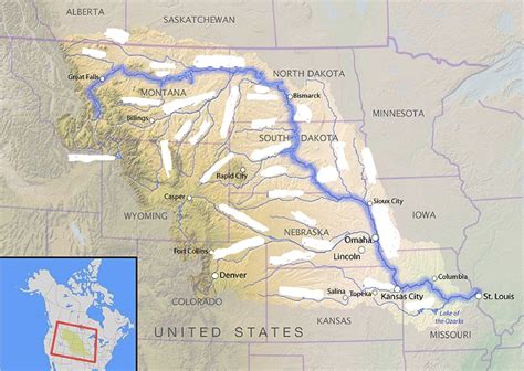 Missouri River Diagram | Quizlet