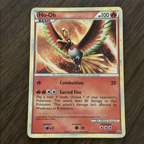 Ho Oh HGSS01 Heartgold Soulsilver 2010 Black Star Promo Holo