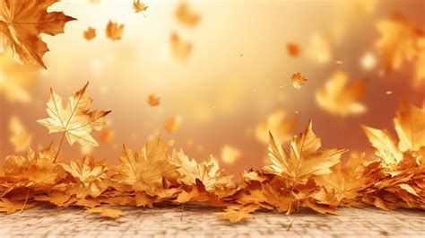 Fall Autumn Leaves Header 3d Illustration Of Falling In The Background Backgrounds | JPG Free ...