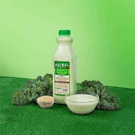 Primal Raw Goat Milk Green Goodness Kale And Quinoa 32oz Quart Pet