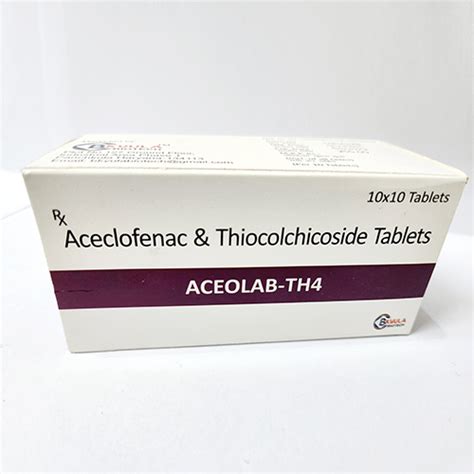 Aceolab TH4 Aceclofenac And Thiocolchicoside Tablets Bkyula Biotech