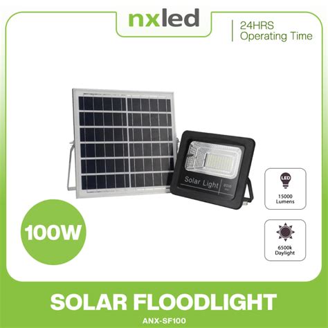 Nxled 100W Solar Floodlight ANX SF100 Lazada PH