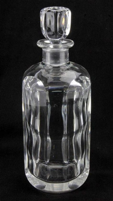 Signed Orrefors Crystal Whisky Decanter By Sven Palmqvist