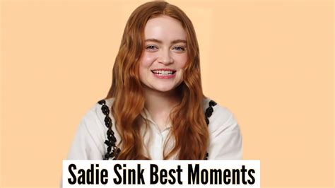 Sadie Sink Best Moments Youtube