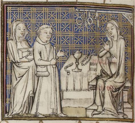 Female Merchant Bnf Fran Ais F V Guillaume De Digulleville