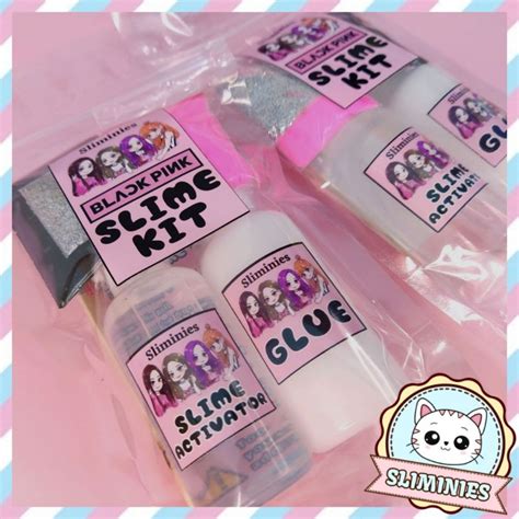 Mini Black Pink Inspired Slime Kit By Sliminies Shopee Philippines