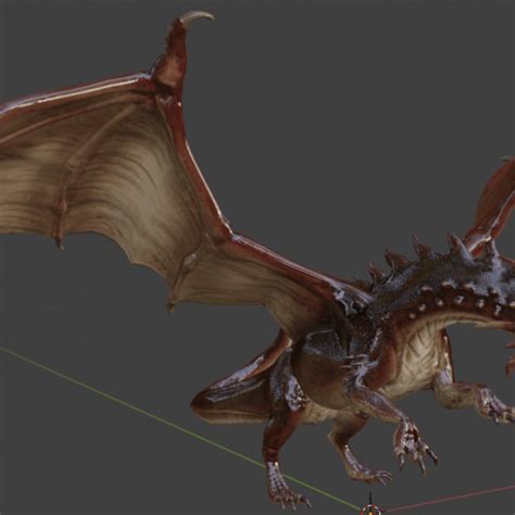 Download Obj File Red Dragon • 3d Printing Model ・ Cults