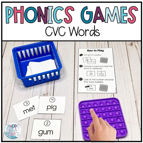 Phonics Games- CVC Words- Short Vowels - Rhody Girl Resources