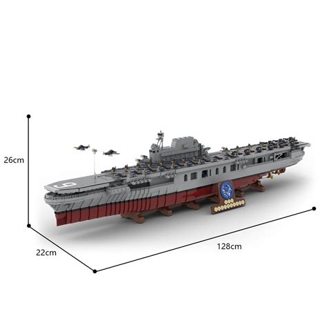 MOC Factory 15594 The USS Enterprise CV-6 with 9804 Pieces | MOULD KING