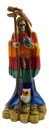 Figura Santa Muerte Potencias Con Monedas Cm Curada Meses Sin