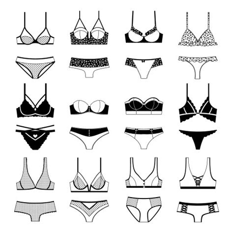 Sexy Lingerie Set Woman Underwear Royalty Free Vector