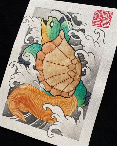 Irezumi Culture Tattoo On Instagram Sick Turtle Art Design Done By