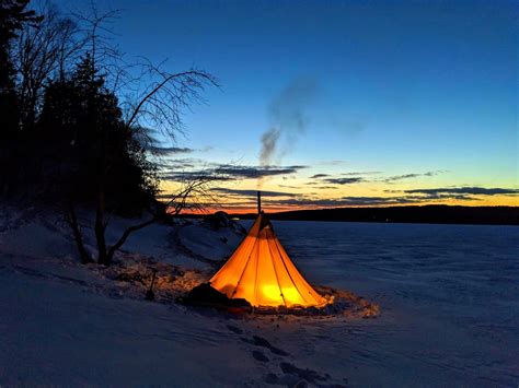 Winter camping, Saint john River Canada[OC] : r/camping