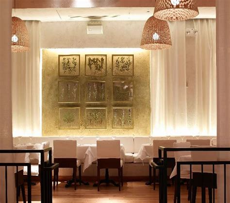 Modern Restaurant Wall Interior Decoration Fig Olive New York Interior