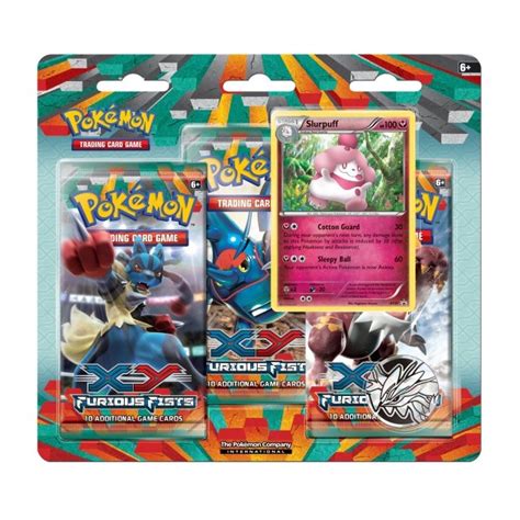 Pokémon Tcg Xy Furious Fists 3 Booster Packs Coin And Slurpuff Promo Card Pokémon Center