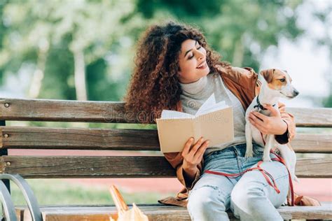 Woman Cuddling Jack Russell Terrier Dog Stock Image Image Of Domestic