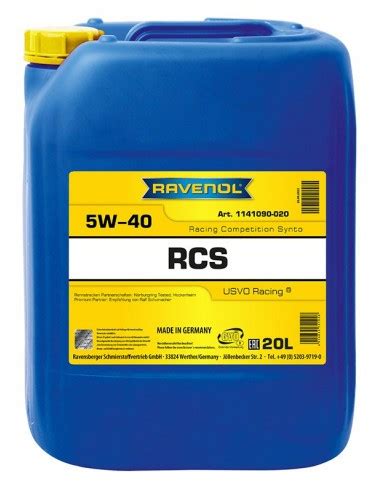 Ravenol Rcs Racing Competition Synto Sae W L