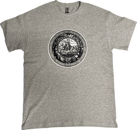 Great Seal of the Confederacy T-Shirt Gray - Confederate Museum