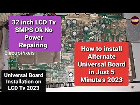 Inch Haier Lcd Tv No Power Universal Board Installation Hdvx Aa V