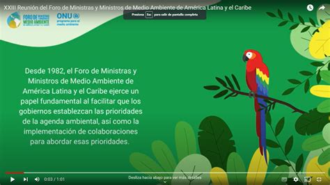 Foro De Ministras Y Ministros De Medio Ambiente De Am Rica Latina Y El Caribe